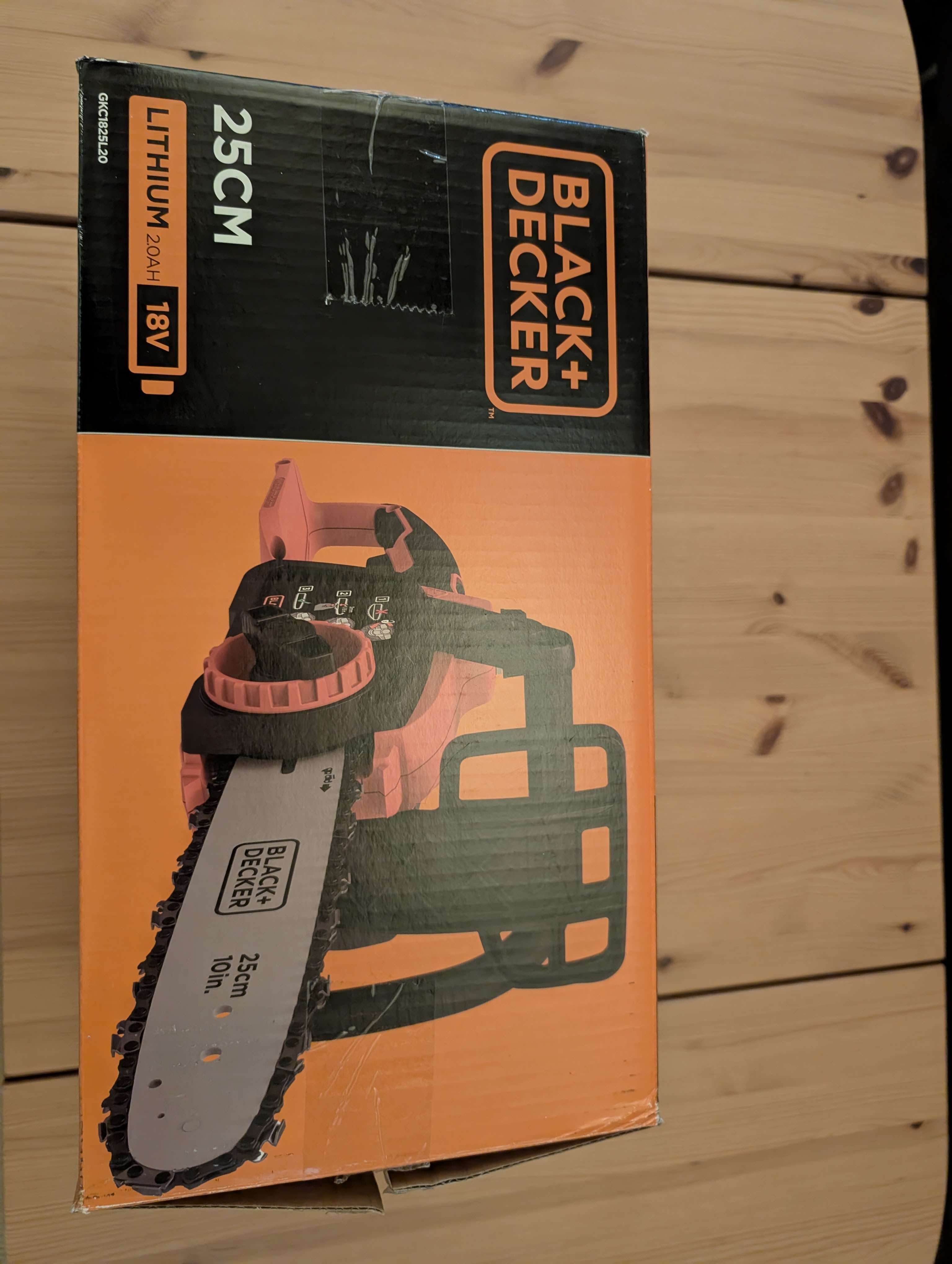 Carton tronçonneuse