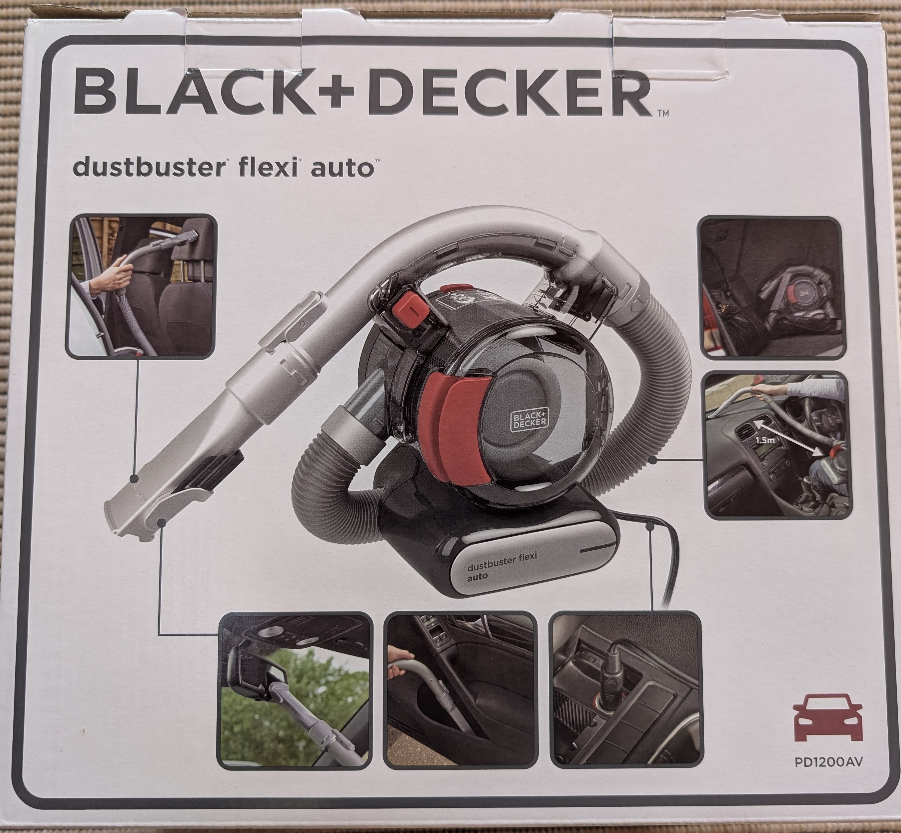 Carton aspirateur voiture