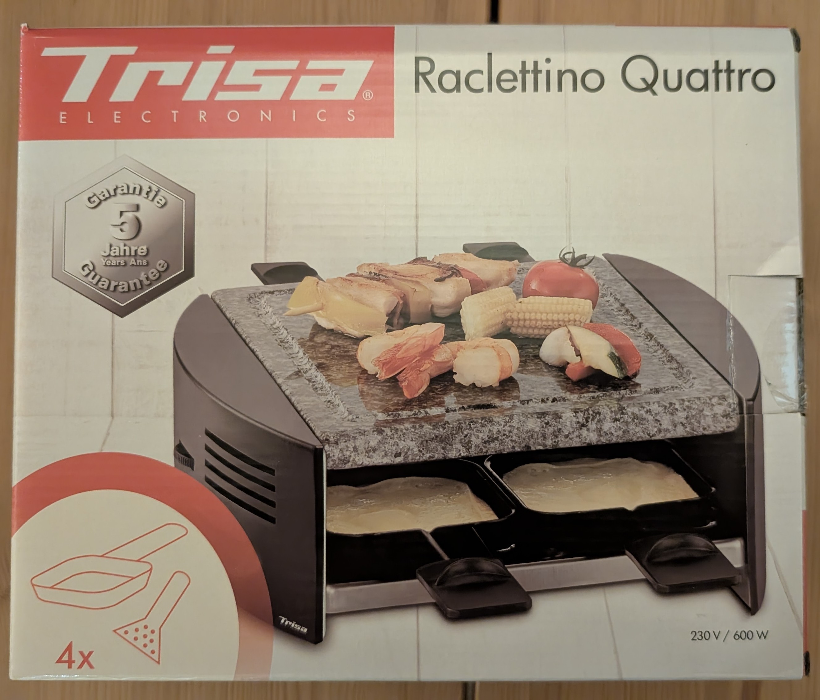 Carton poëlons raclette Trisa